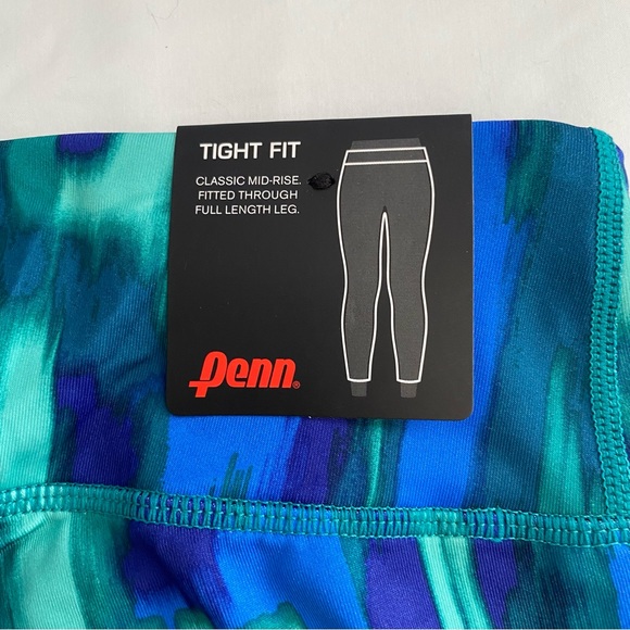 Penn Tight Fit NWT Mid Rise Full Length Leggings Sz XS in Blue Grass - Picture 5 of 5